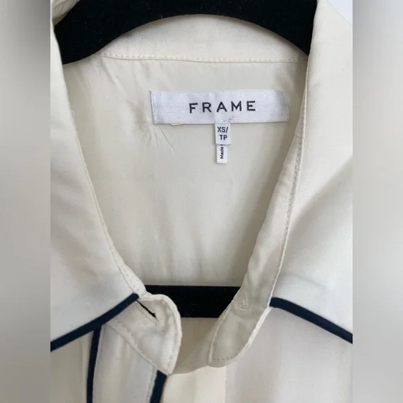 Frame silk shirt. Size XS - Picture 3 of 5